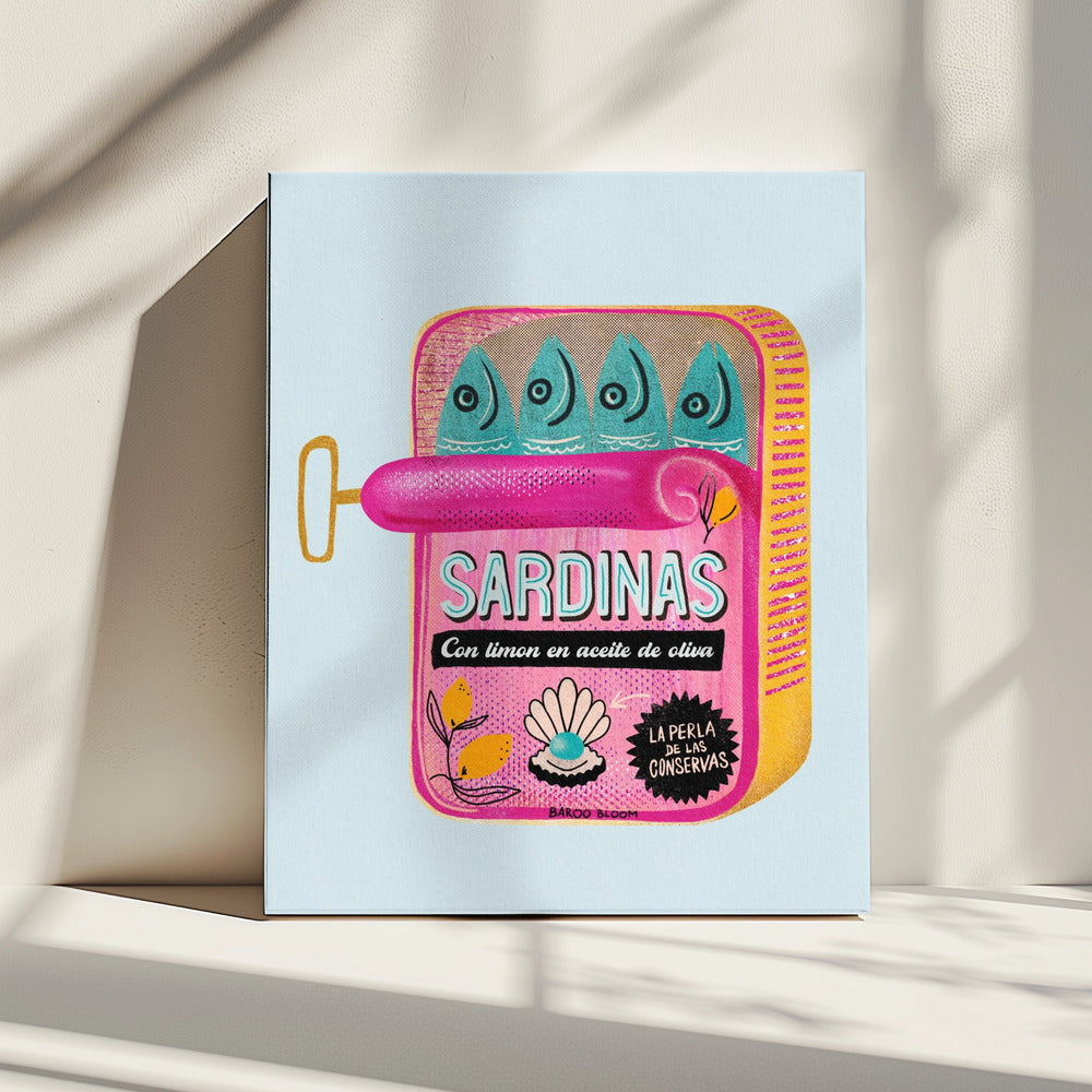 Sardientjesblikje | Canvas