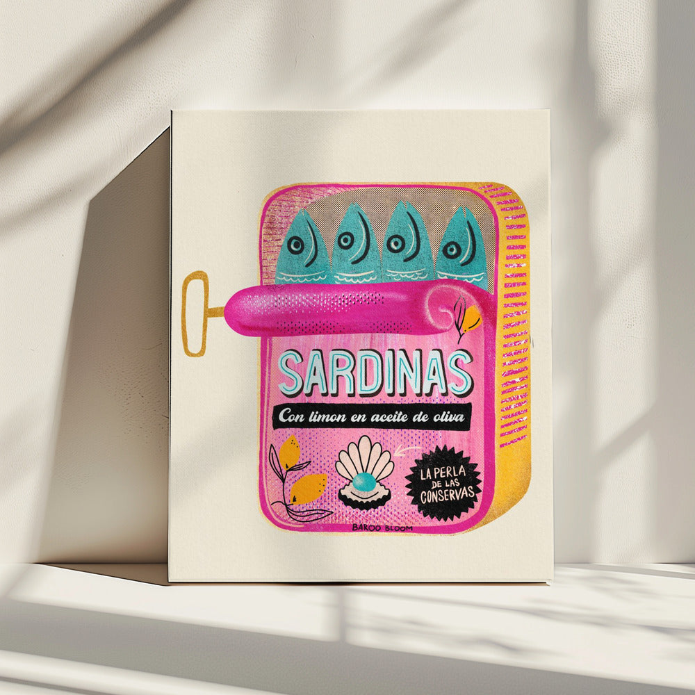 Sardientjesblikje | Canvas