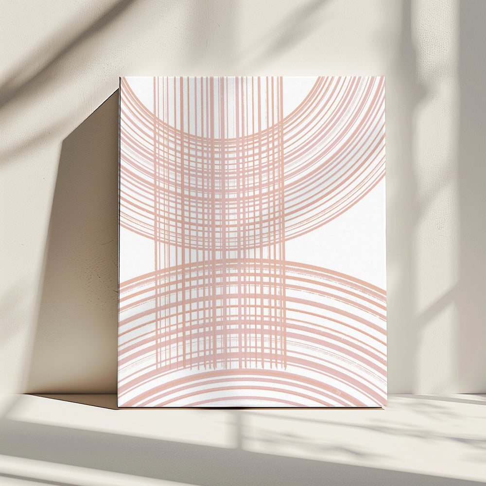 Geometrische patronen met kruisende lijnen | Canvas