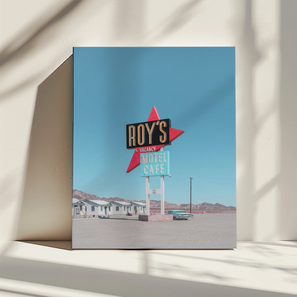 Roy's Motel Cafe Retro-bord | Canvas