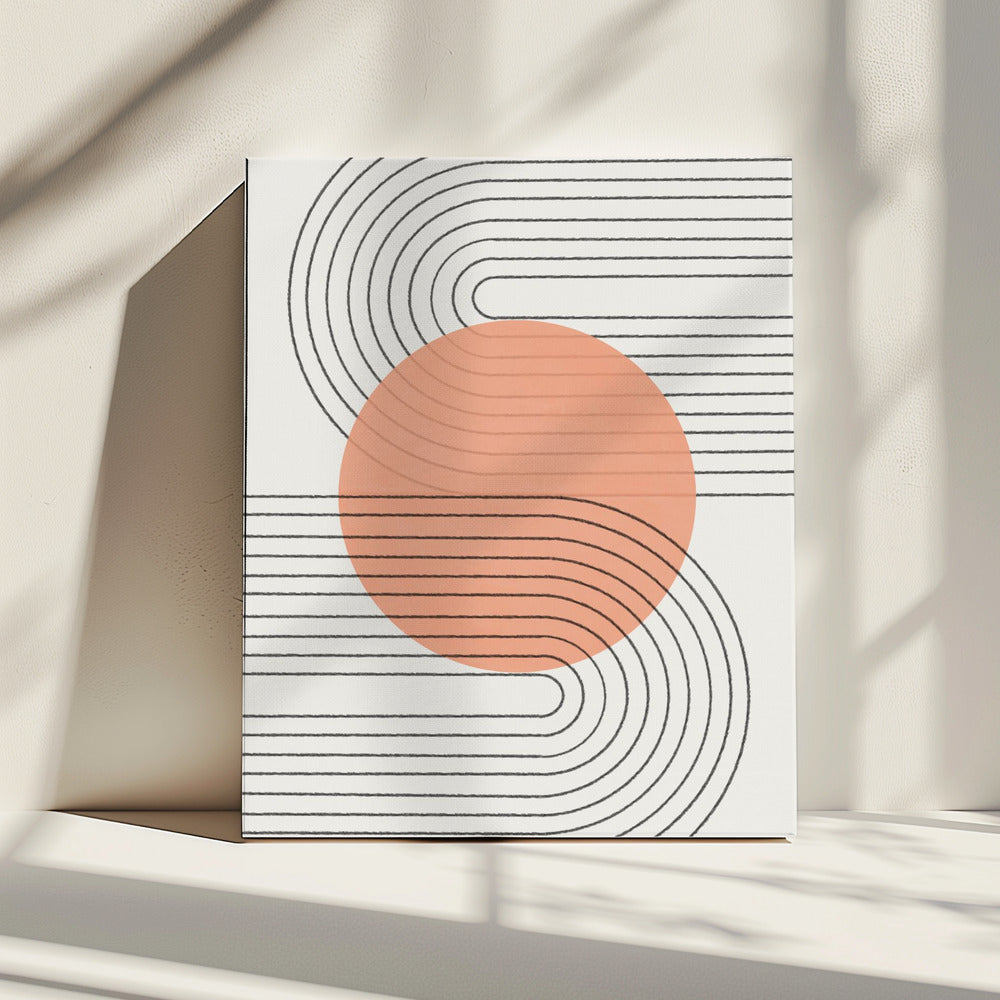 Gebogen Harmonie | Canvas