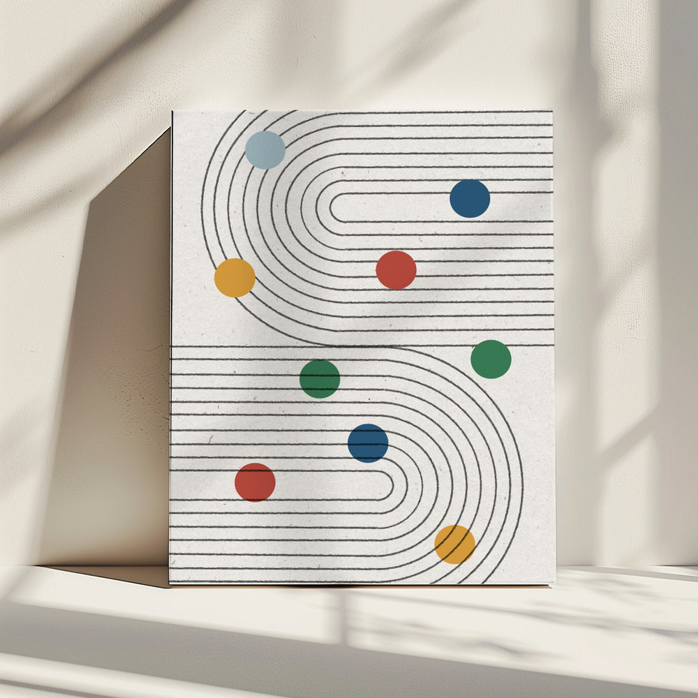 Gebogen paden | Canvas