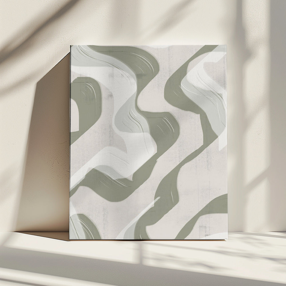Vloeiende aardepatronen | Canvas