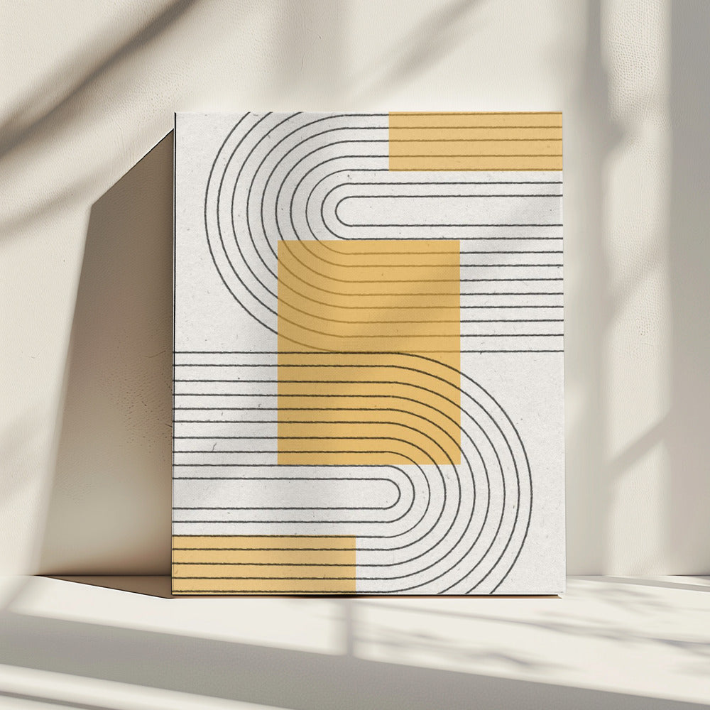 Gebogen Harmonie | Canvas