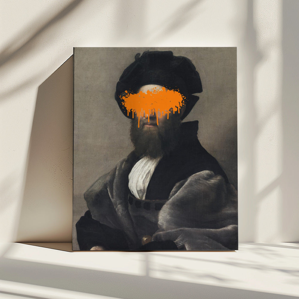 Oranje Vandaal Splash | Canvas