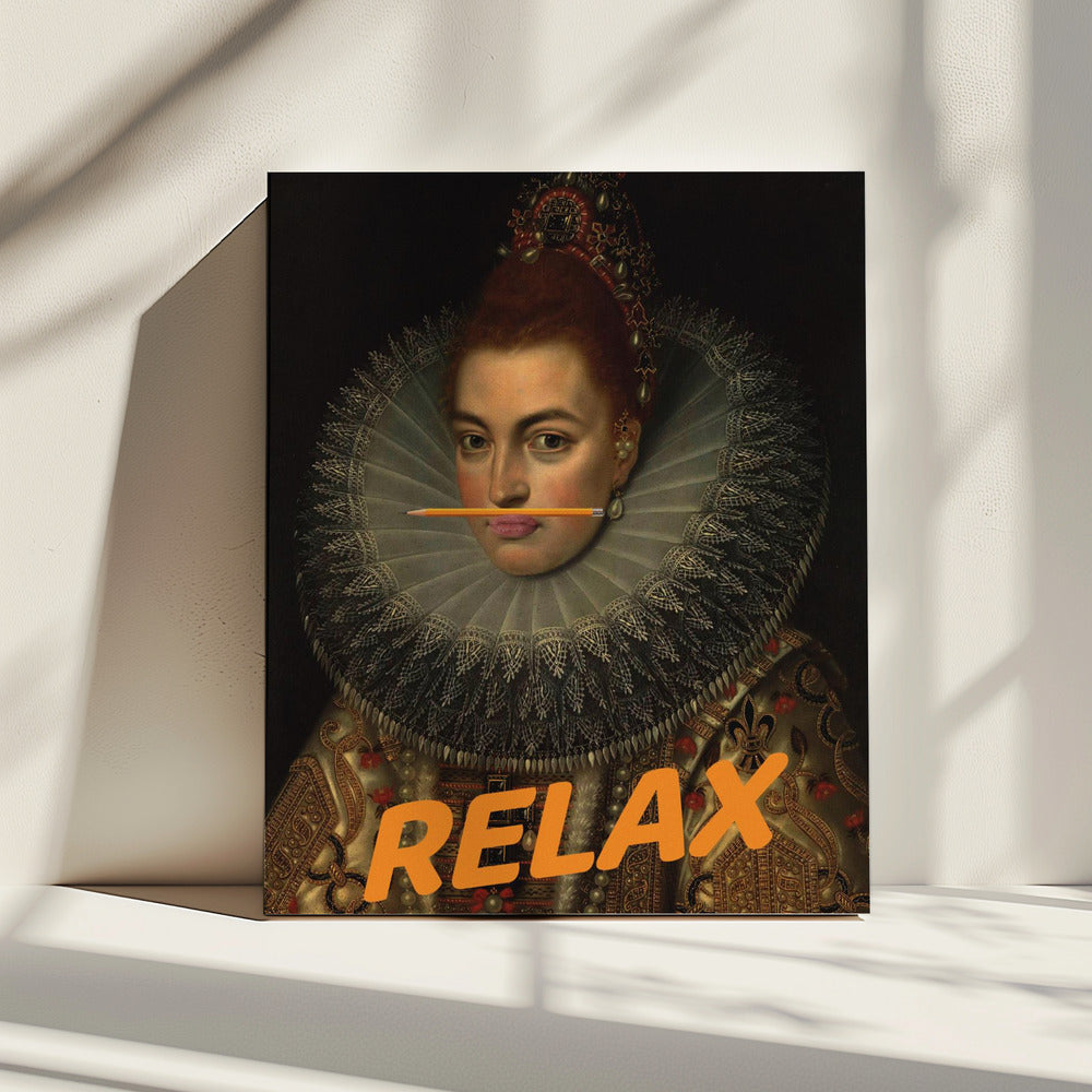 Relax Altered Oil Painting | Canvas