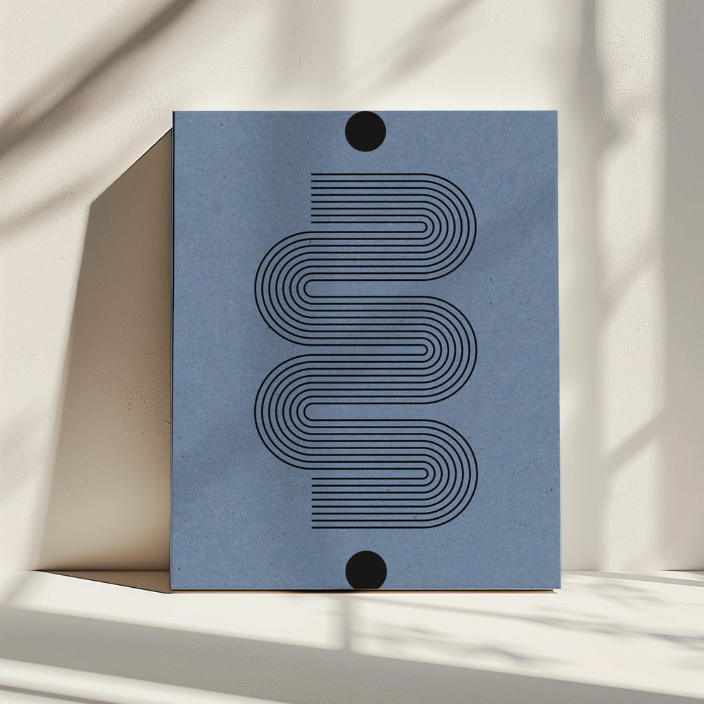 Gebogen echo's | Canvas