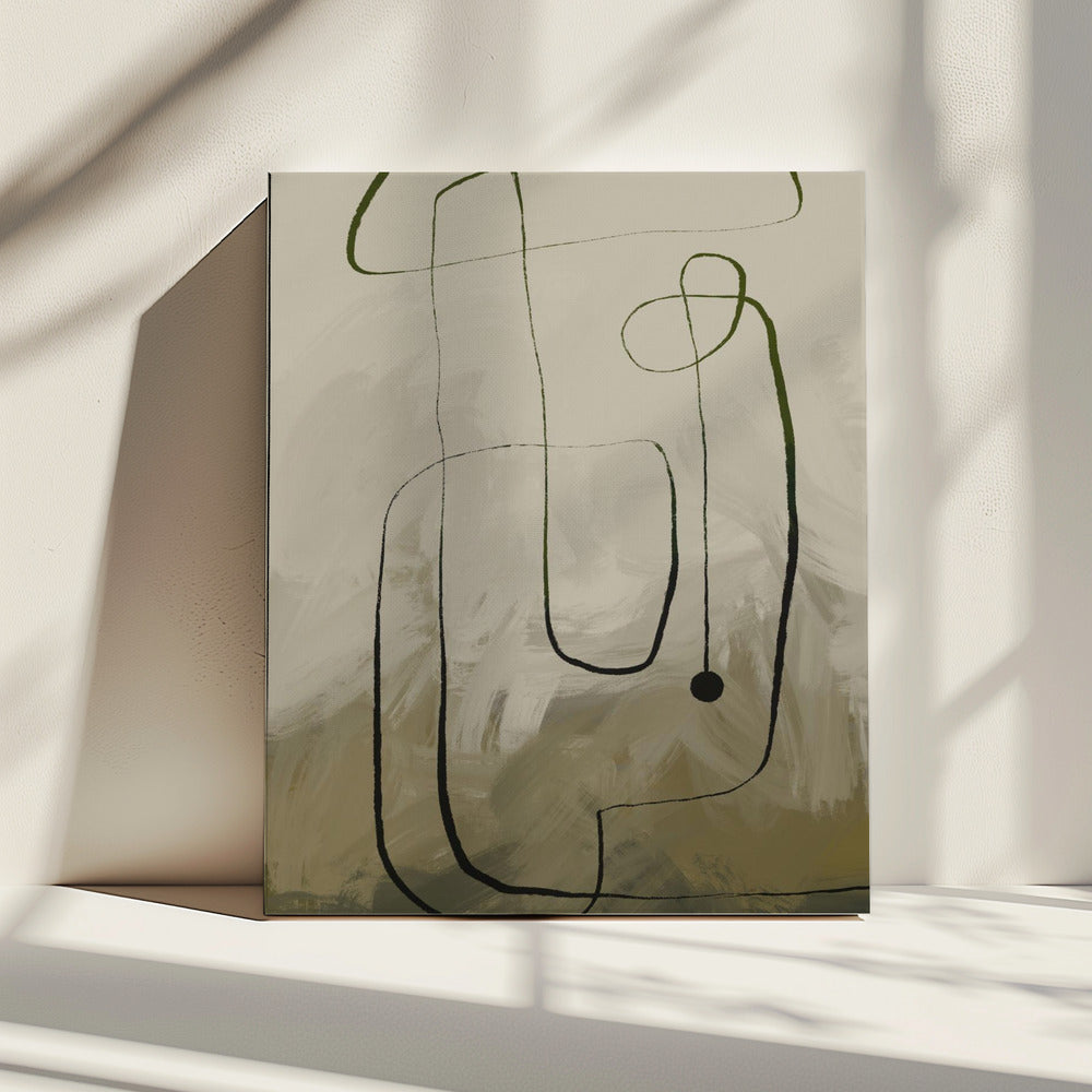 Vloeiende curven | Canvas