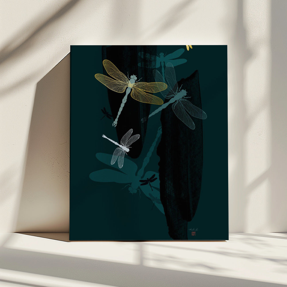 Middernachtlibellen | Canvas