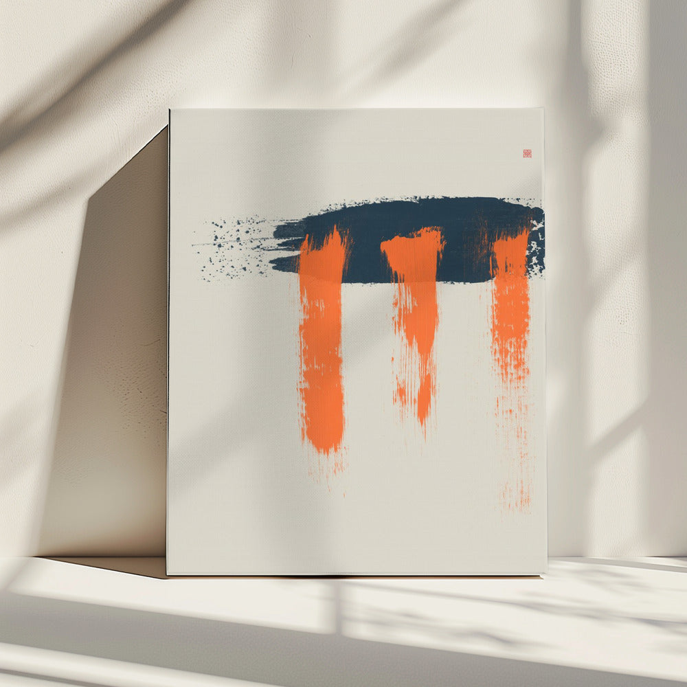 Stromende regen | Canvas