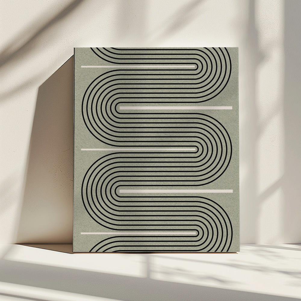Gebogen paden | Canvas