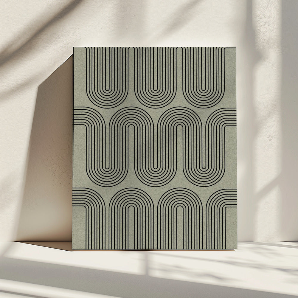 Gebogen echo's | Canvas