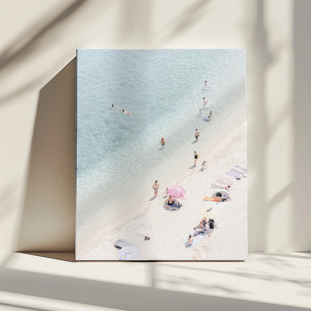 Luchtfoto strand 2 | Canvas