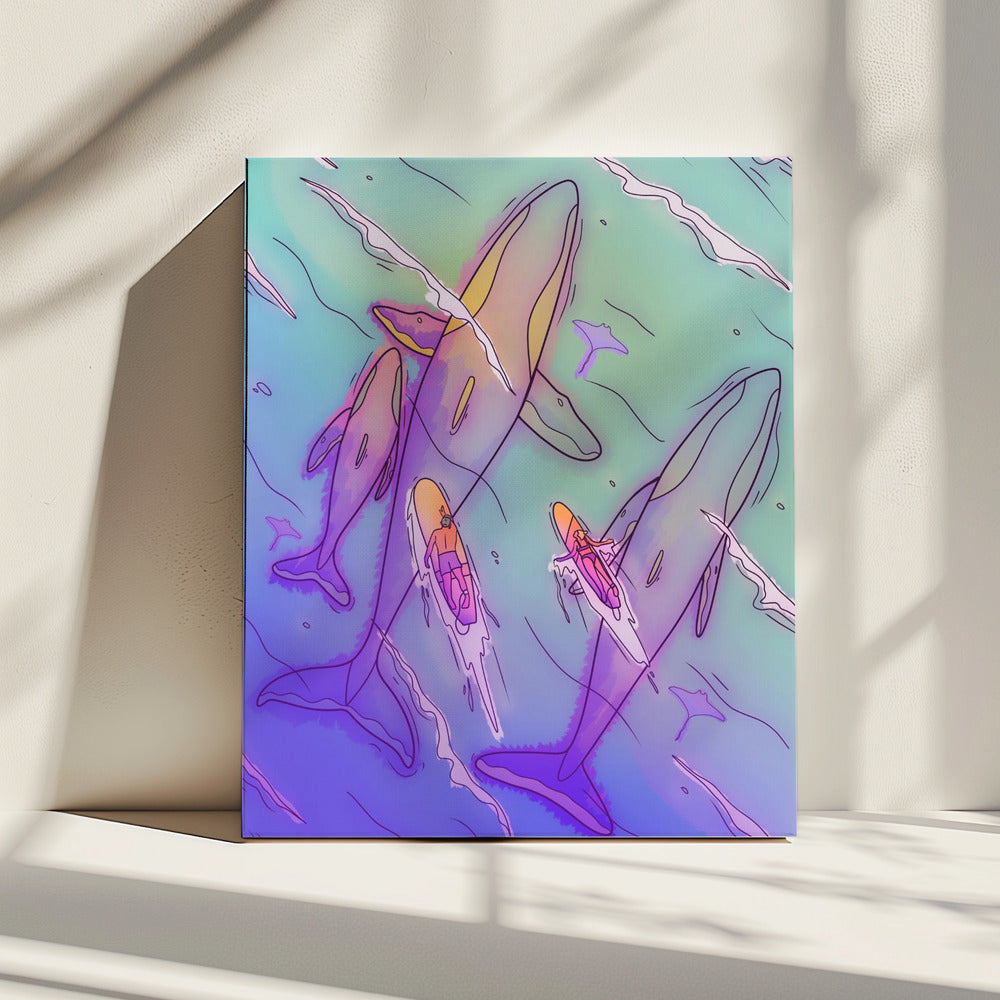 Surfen met de walvissen | Canvas