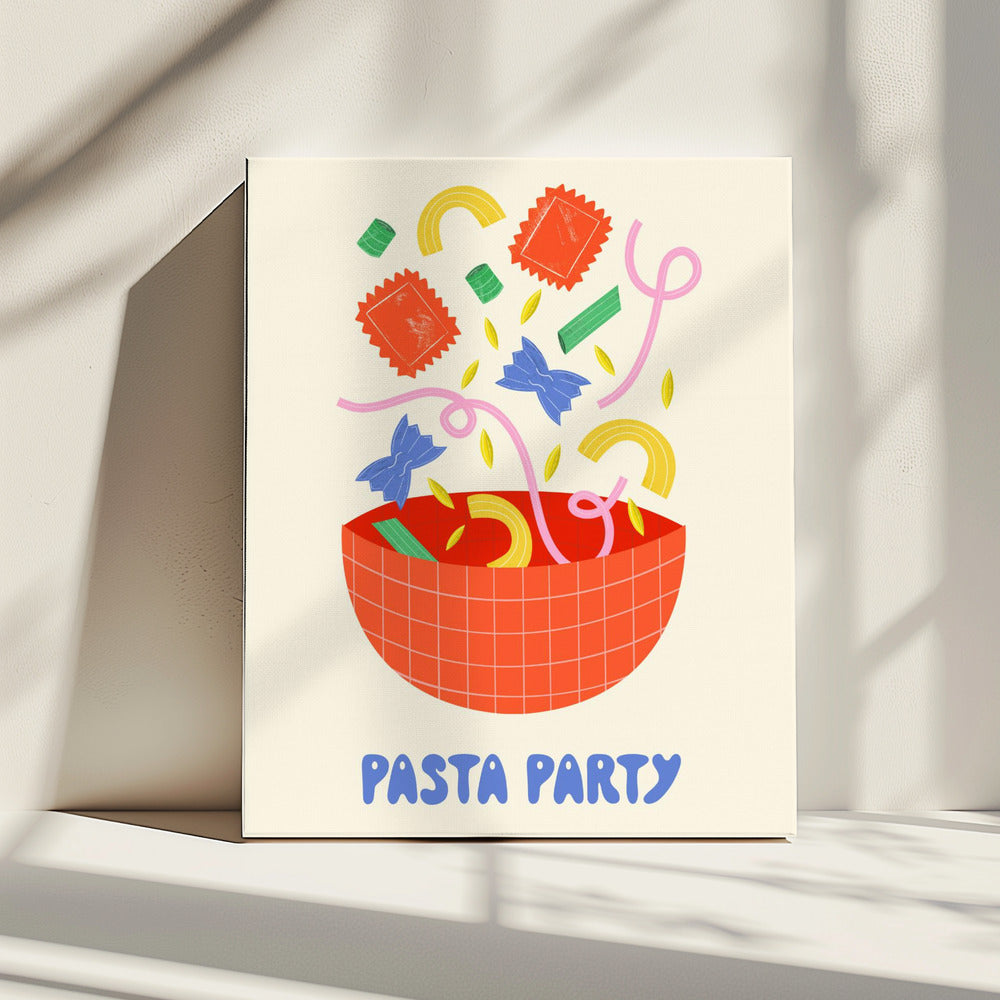 Pastafeestje | Canvas