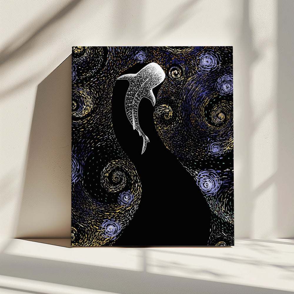 Star Eater In Van Gogh Style Colored | Canvas