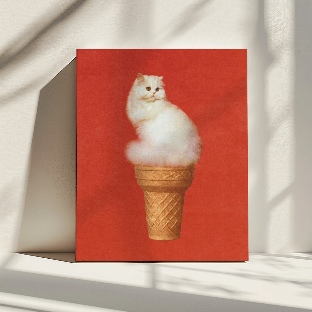 Kattenijs Rood | Canvas