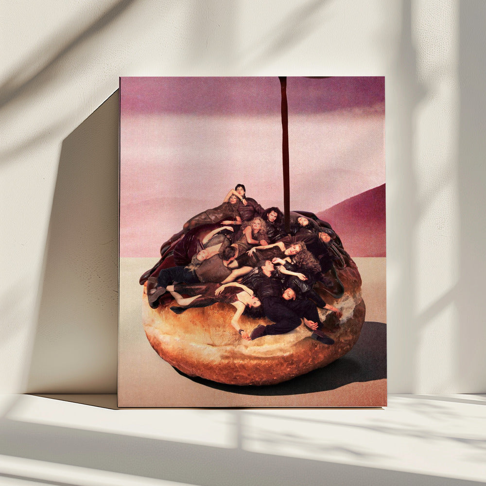 Surrealistische decadente donut | Canvas