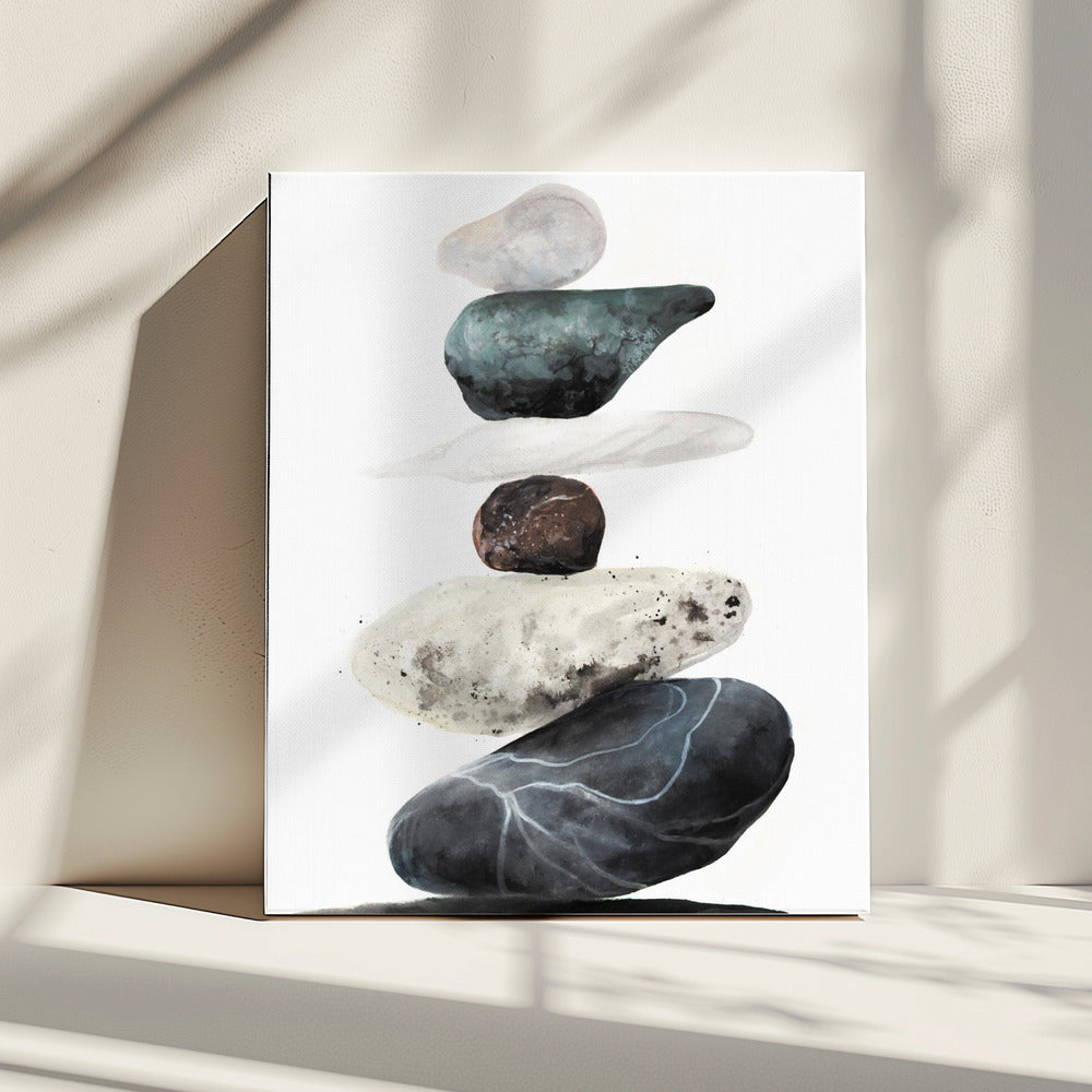 Stenen van het strand | Canvas