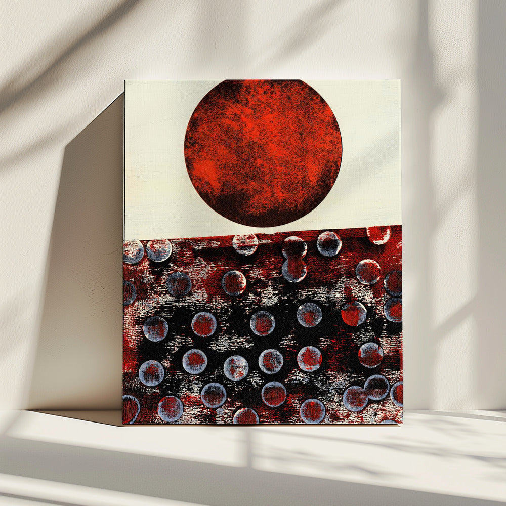 Abstract kunstwerk met geometrische compositie | Canvas