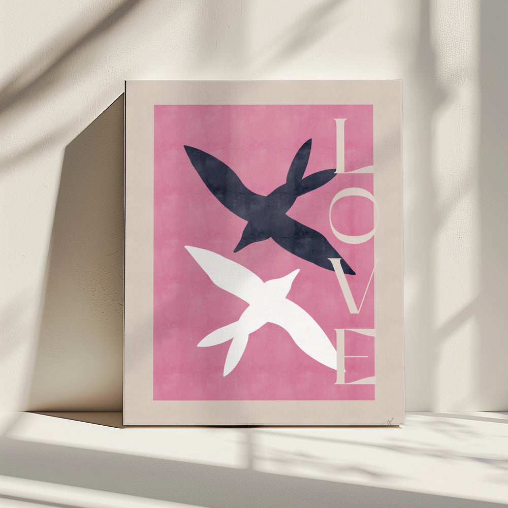Verliefde vogels | Canvas