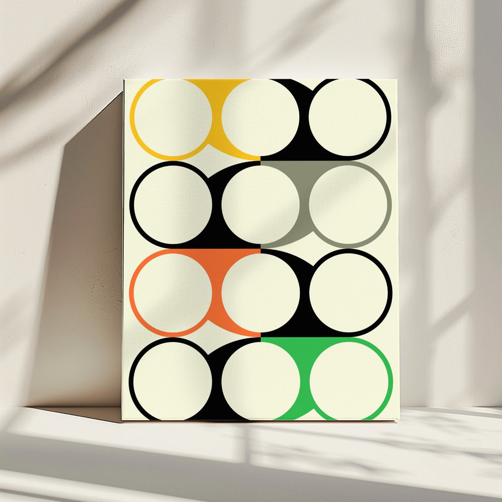 Geometrisch abstract ontwerp | Canvas