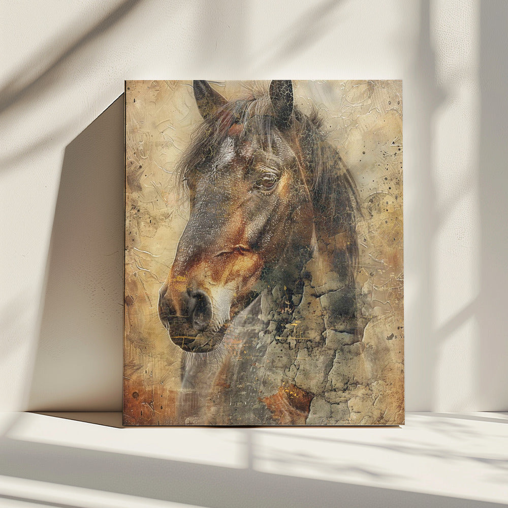 Paardenillustratie 09 | Canvas