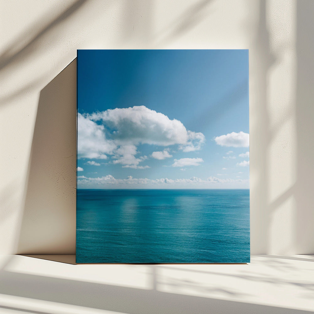 Amalfikust met uitzicht op de oceaan V | Canvas