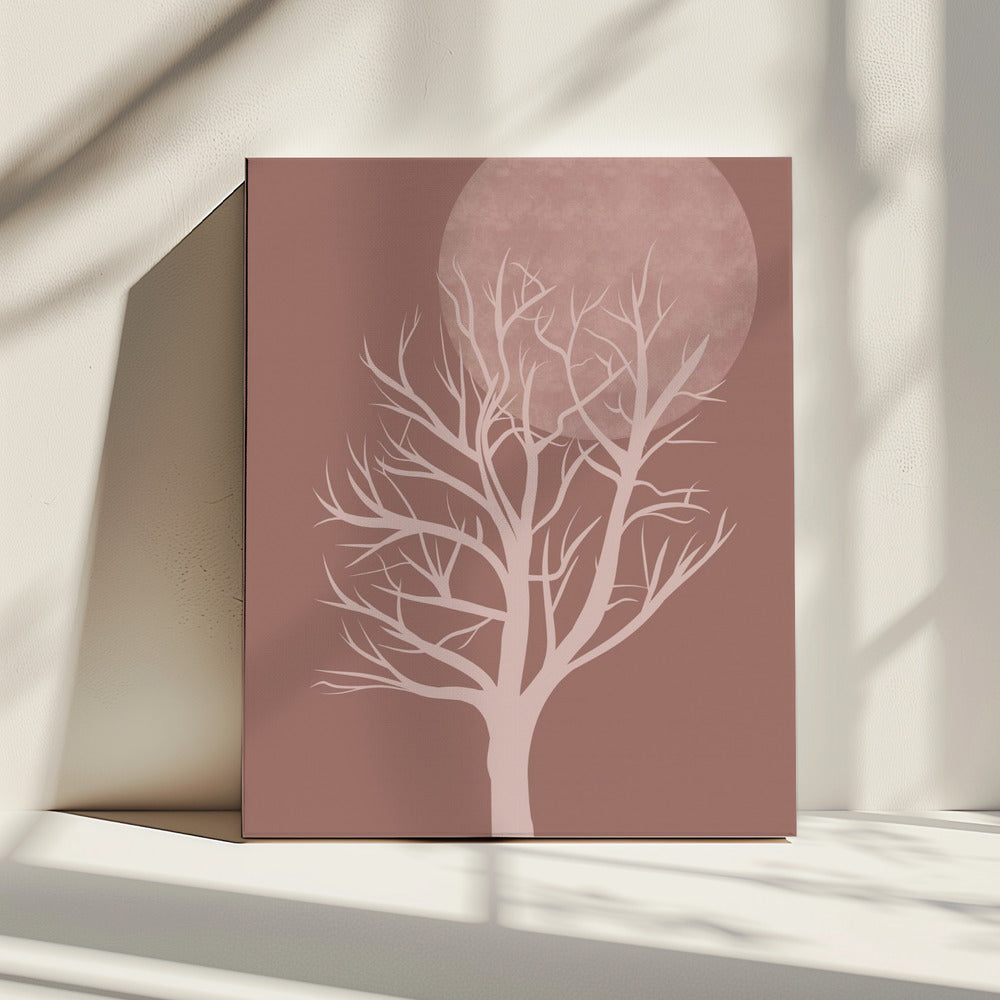 Roze boom | Canvas
