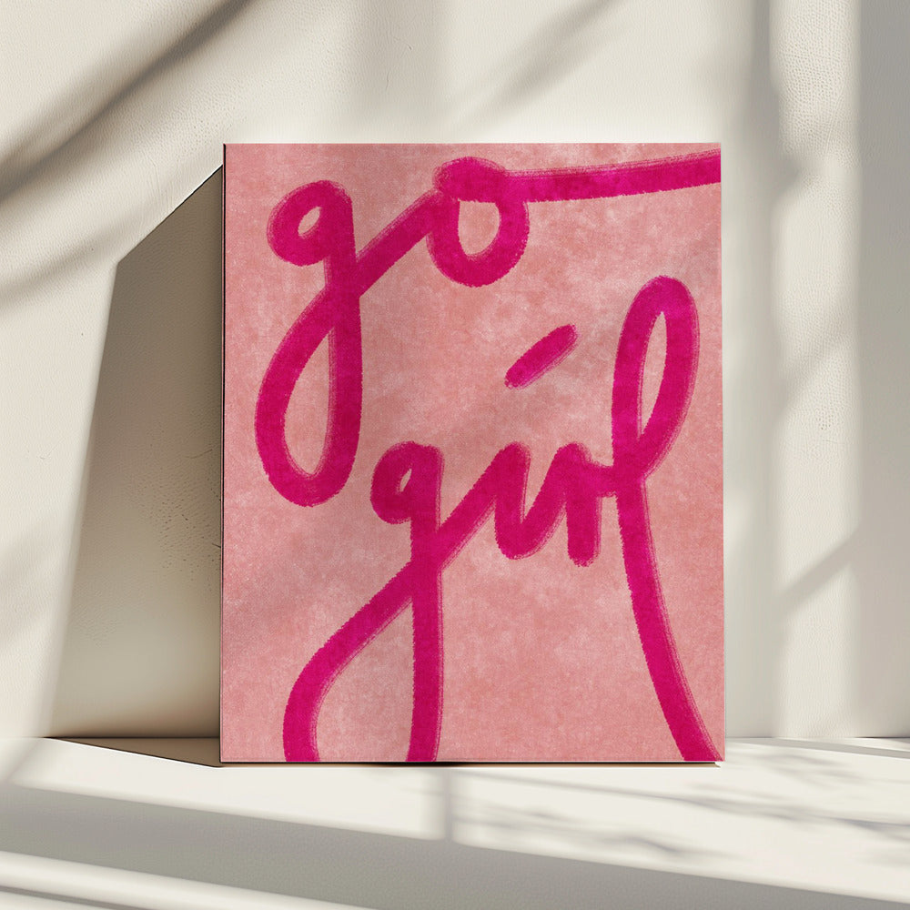 Ga ervoor meisje | Canvas