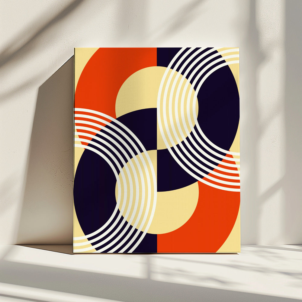 Verweven cirkels | Canvas