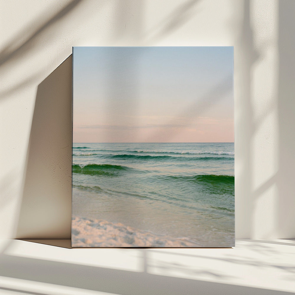 Pastel Oceaan Zonsondergang V | Canvas