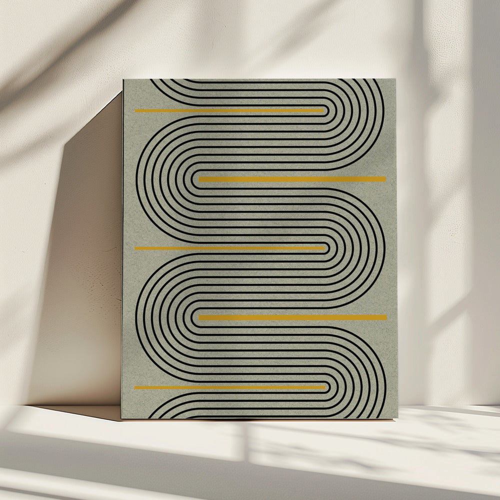 Gebogen echo's | Canvas