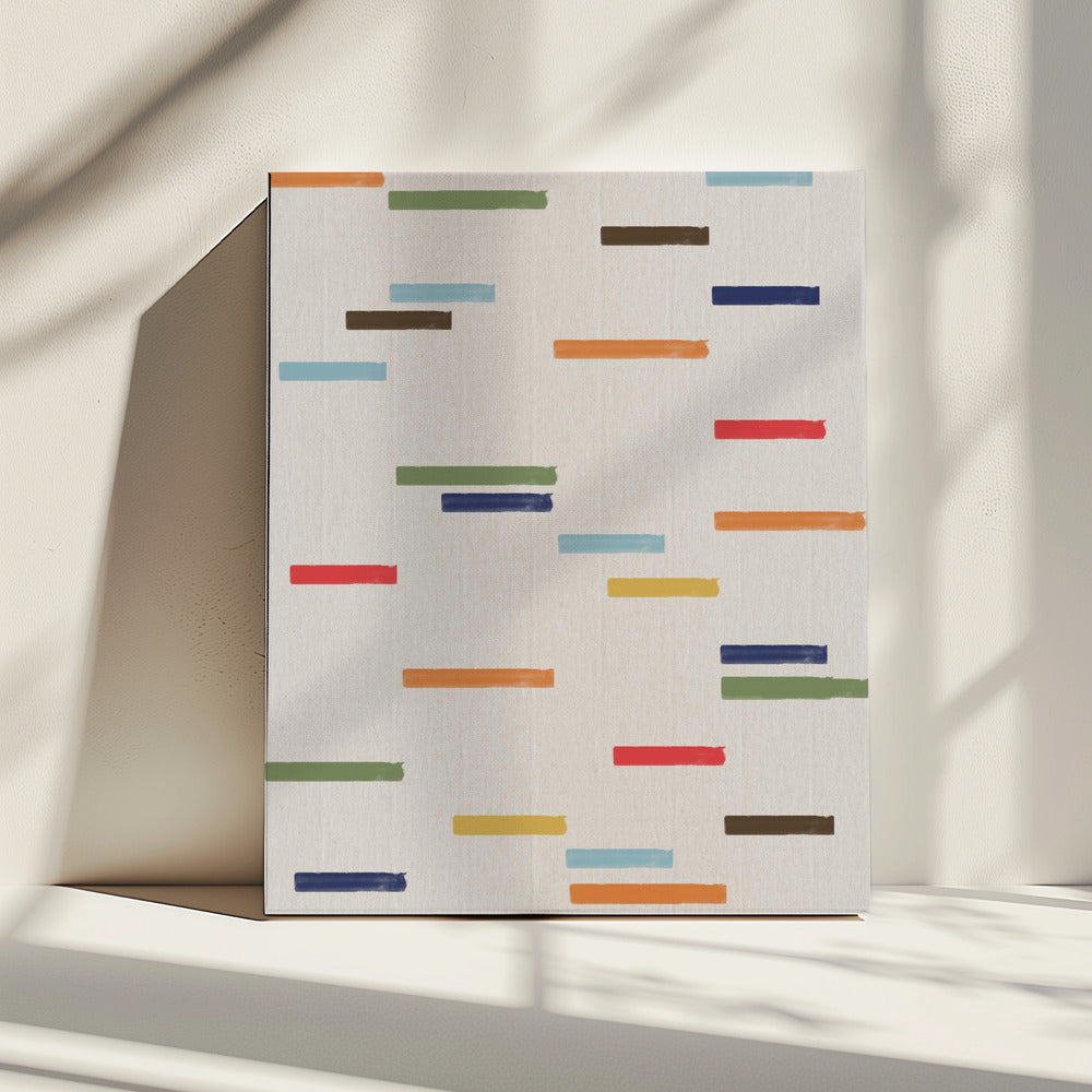Zwevende strepen | Canvas
