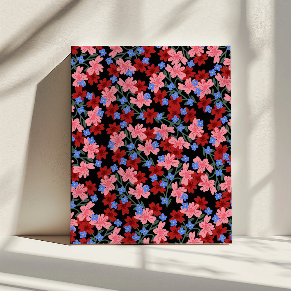 9933x14043 Din 50 Romantische Bloemen | Canvas