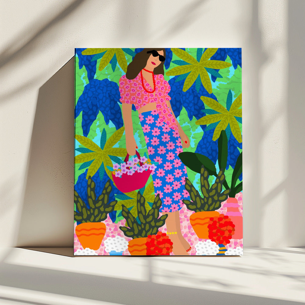 Wandelen tussen tuinen | Canvas