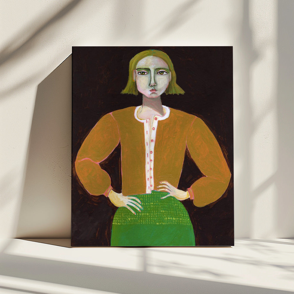 Vastberaden vrouw | Canvas