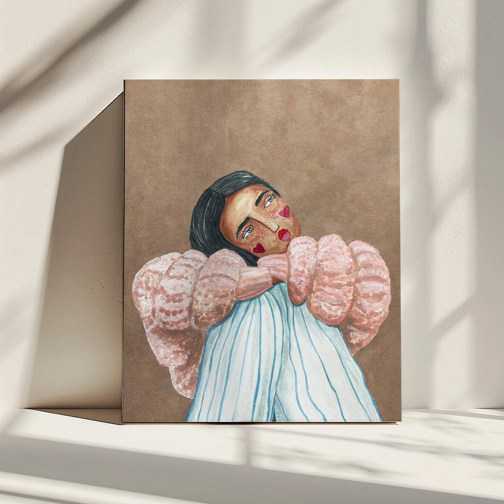 Dromend meisje | Canvas