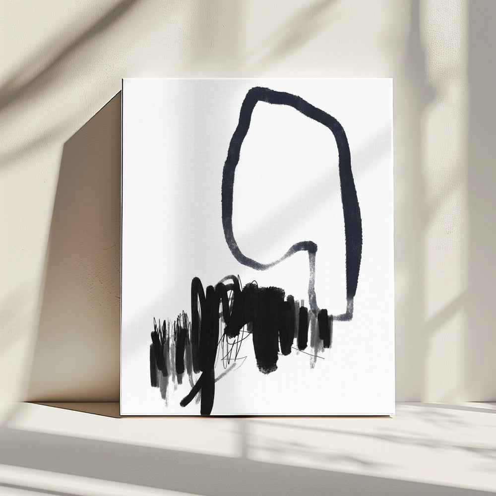 Monochrome Flow | Canvas