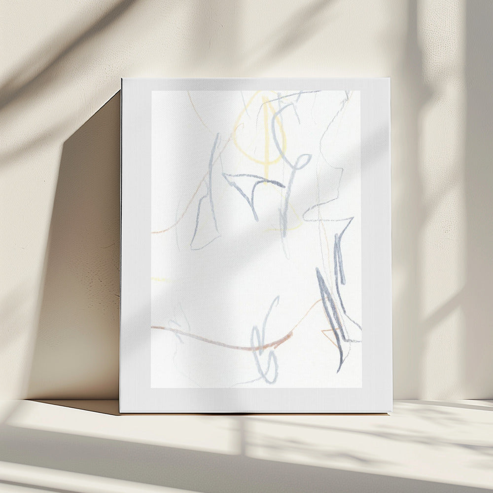 Flowing Lines And Soft Colors | Canvas