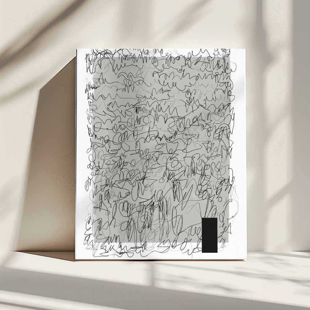 Intricate Scribbles On A Muted Background | Canvas