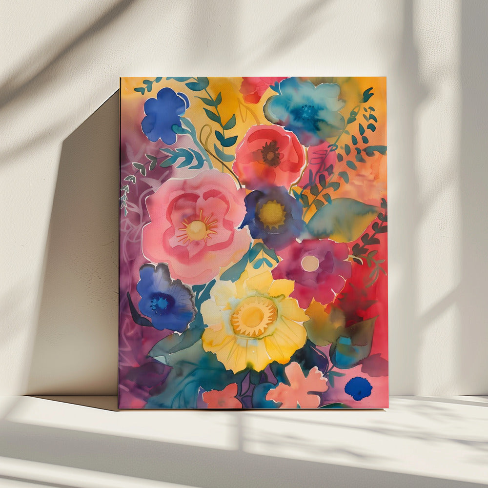 Aquarel Bloemen Nr. 6 | Canvas