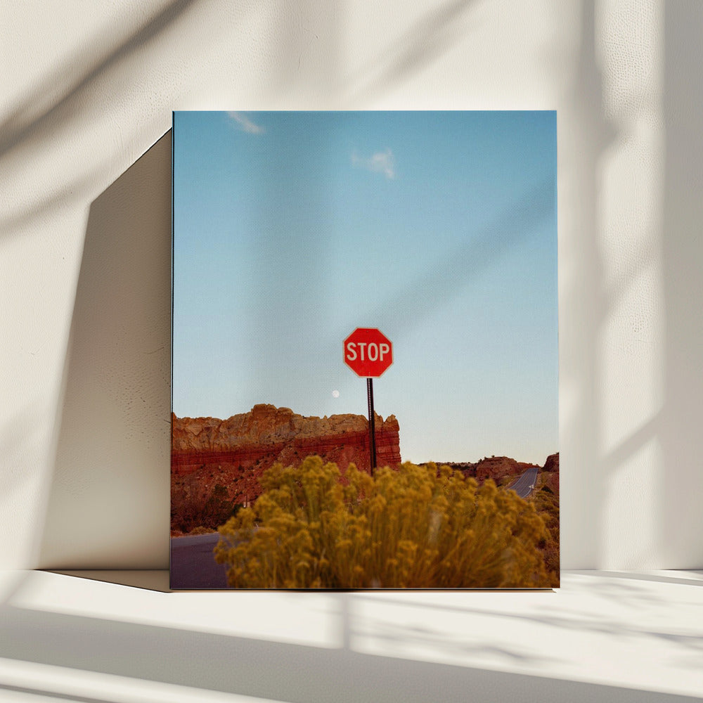 Zonsondergang in Abiquiu | Canvas