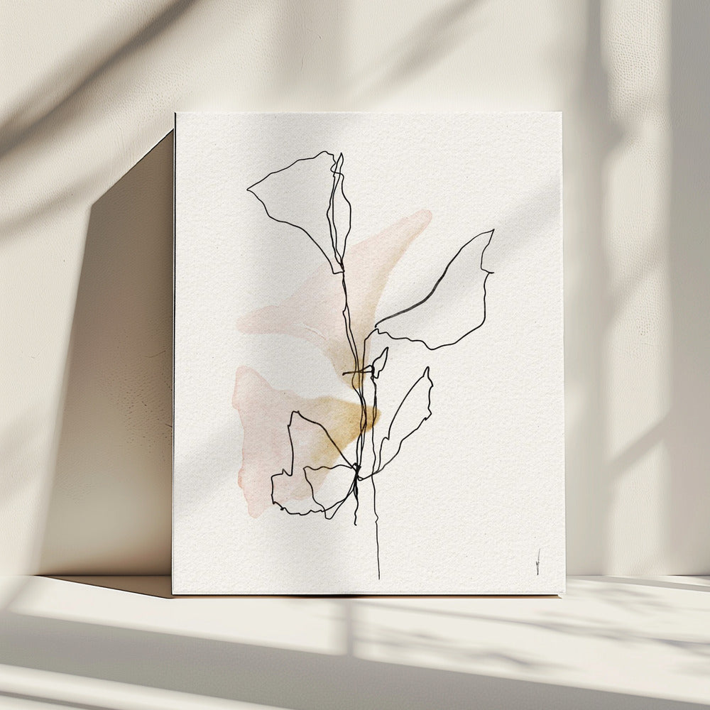 Minimale bloeilijnen | Canvas
