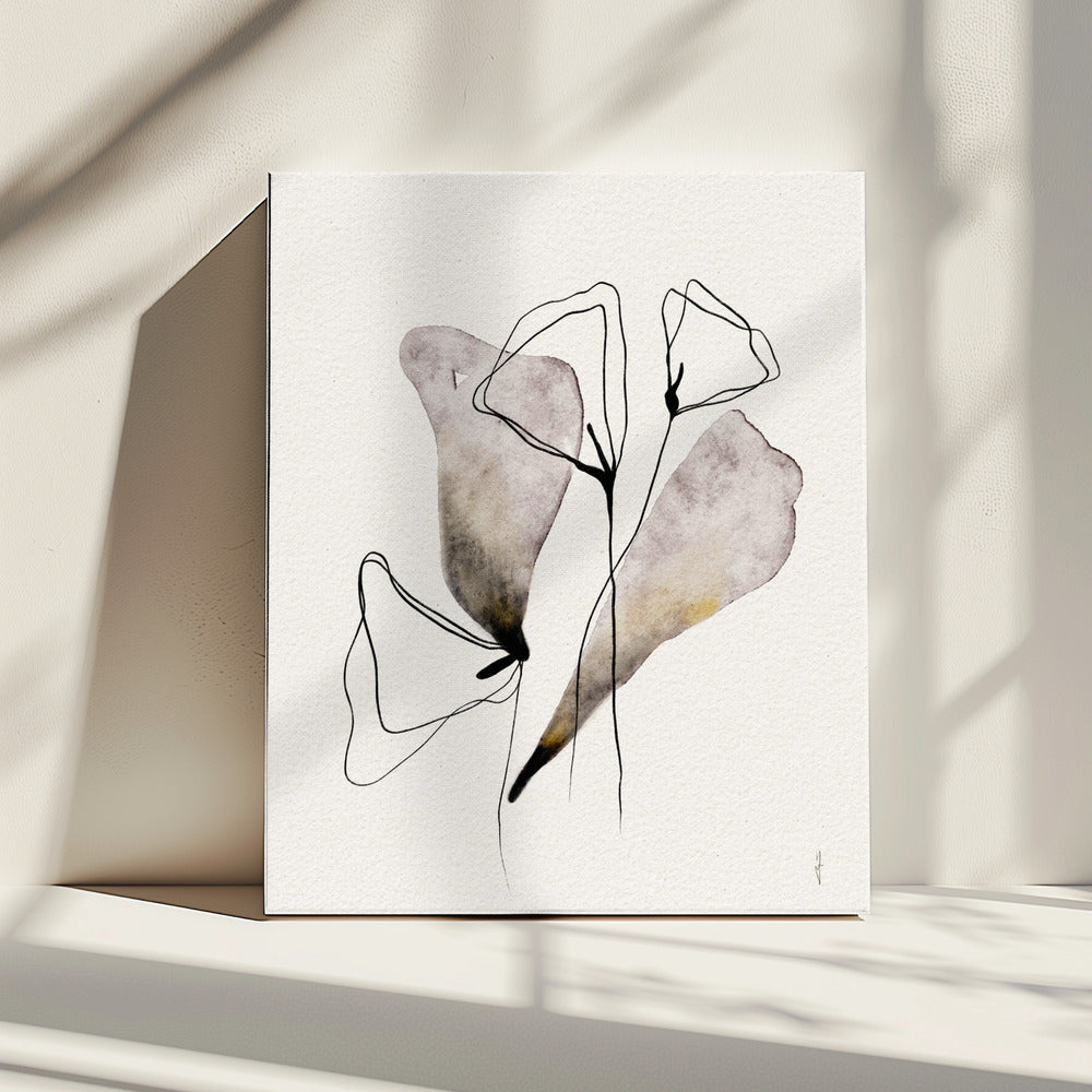 Fluisterende bloemen | Canvas