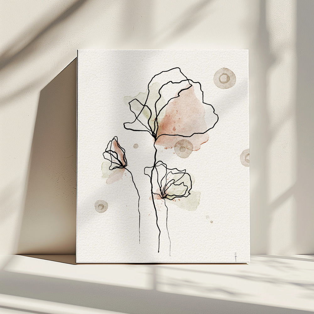 Grillige bloemen | Canvas