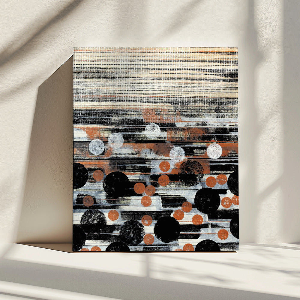 Ritmisch Dotscape | Canvas