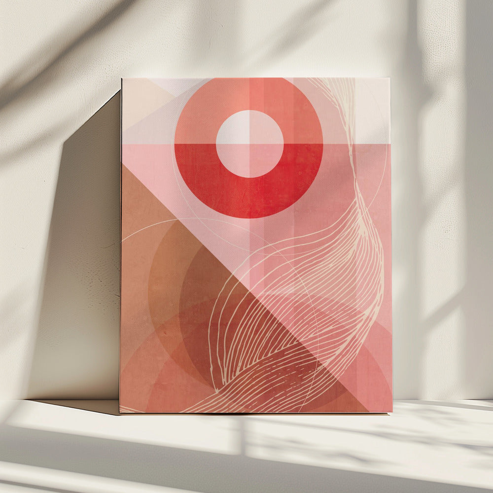 Abstract Boven de berg | Canvas