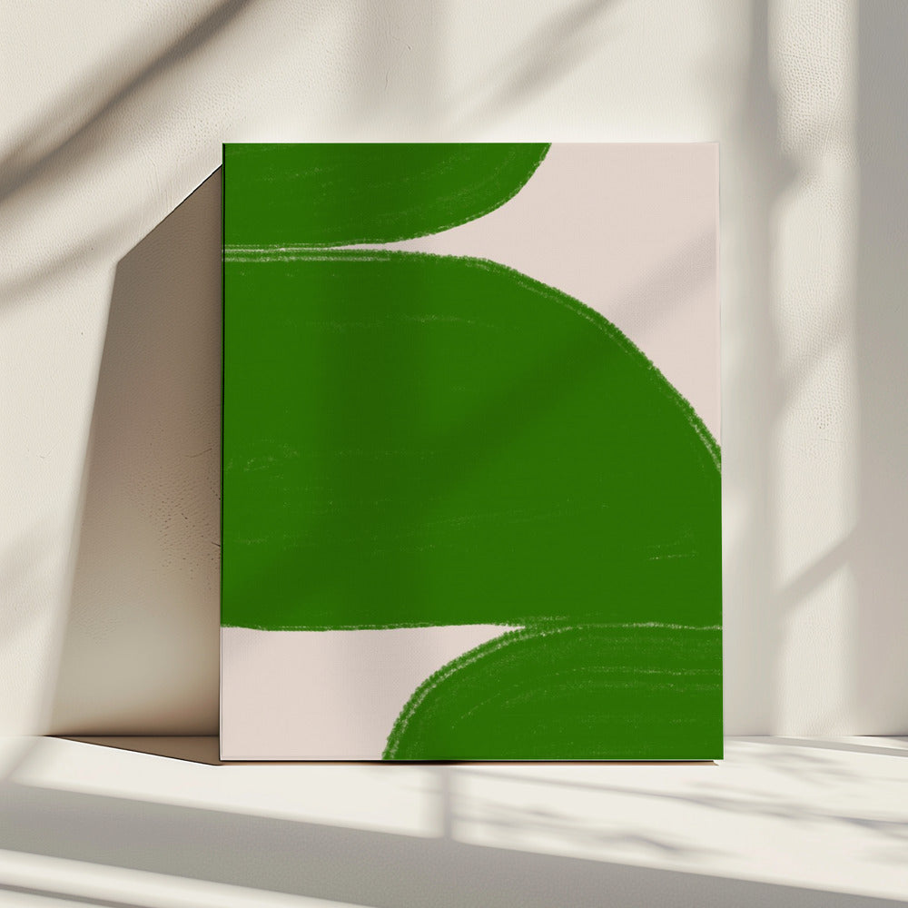 Groene Golven Harmonie | Canvas