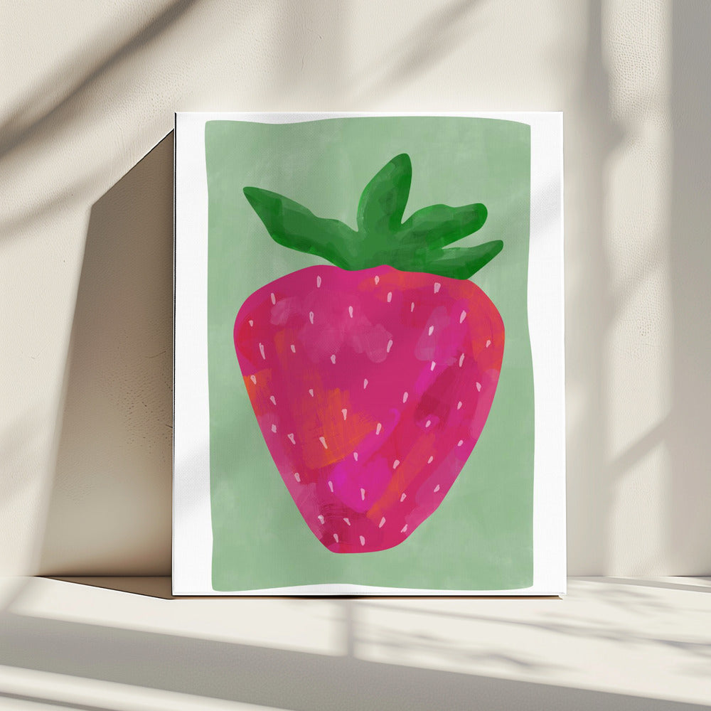 Levendige aardbei | Canvas